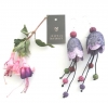 FLORAL TEMPTATION in purple - Handmade Earrings
